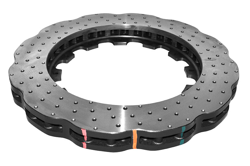 5000 Rotor Cross-Drill And Dimple Wave Disc 370MMX34MM Kp AUDI-RS3 -> Front Nas Nuts Included DBA52844.1WXD - DBA