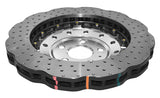 5000 Fully Assembled 2 Piece Clear Anodised Hat Cross-Drill And Dimple Wave Disc Kp AUDI-RS3 -> Front DBA52844WSLVXD - DBA
