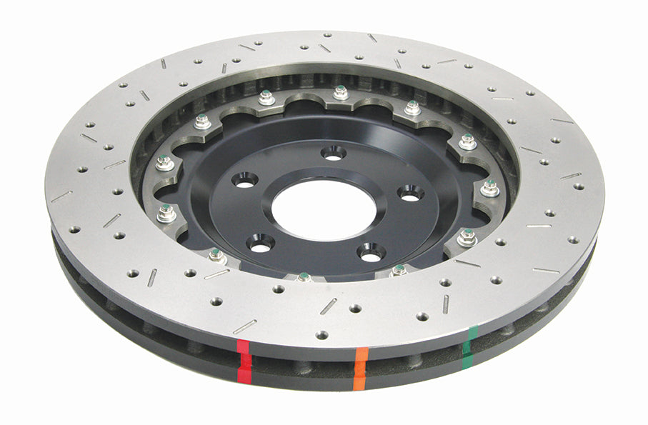 5000 Fully Assembled 2 Piece Black Hat Xs Cross-Drill/Slotted Kp Corvette C6 Z06 05-> Front DBA52992BLKXS - DBA