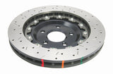 5000 Fully Assembled 2 Piece Black Hat Xs Cross-Drill/Slotted Kp Corvette C6 Z06 05-> Front DBA52992BLKXS - DBA