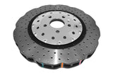 5000 Fully Assembled 2 Piece Sliver Hat Cross-Drill And Dimple Kp Wave Disc Audi RS6 13-17/RS7 14-17 Front Rings DBA530 DBA53002WSLVXD - DBA