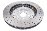 5000 Fully Assembled 2 Piece Clear Anodised Hat Cross-Drill And Dimple Kp Audi RS3 8V Sedan 06/17-> Front Rings 52844.1X DBA53004SLVXD - DBA