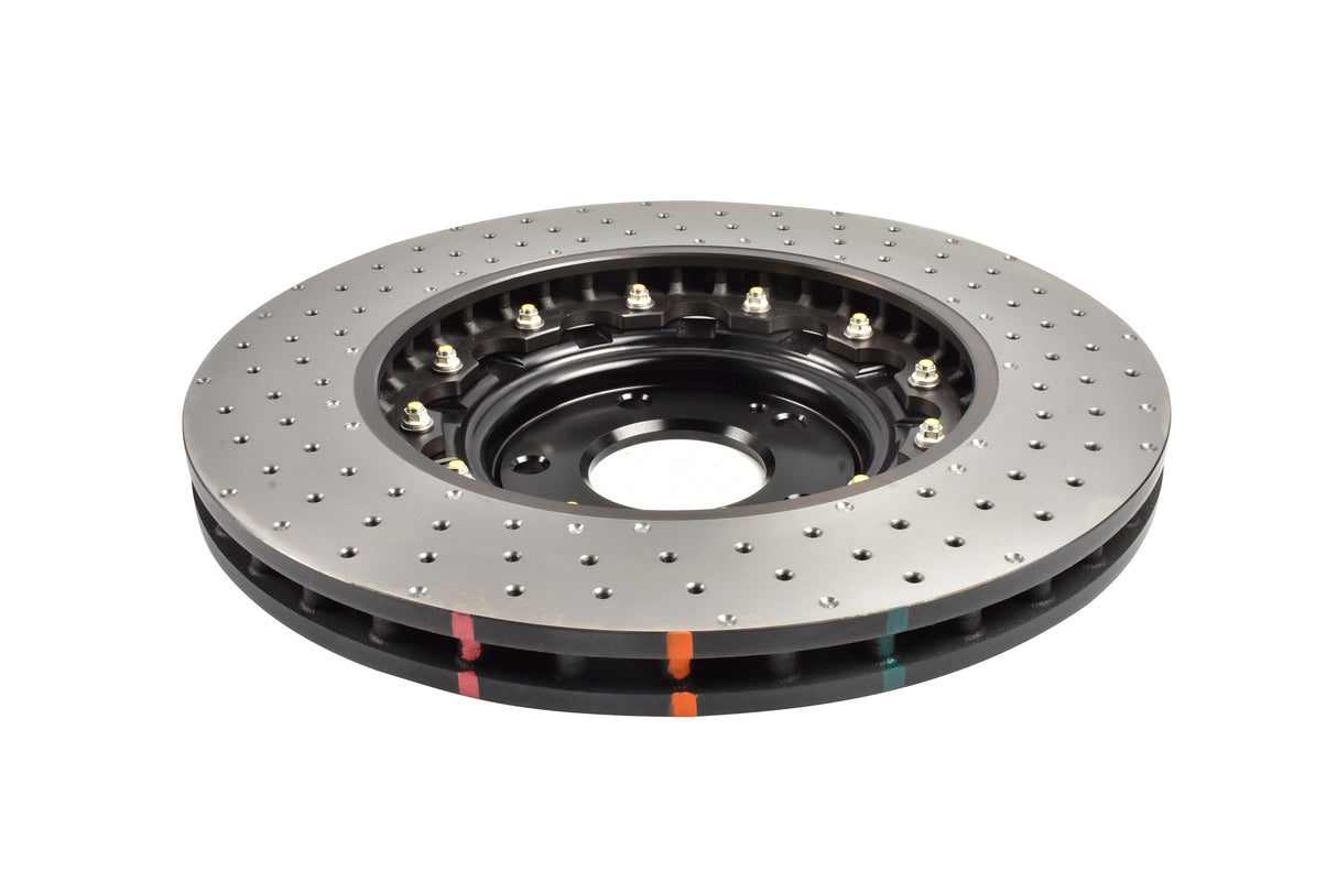 5000 Fully Assembled 2 Piece Black Hat Cross-Drill And Dimple Kp Hyundai I30 N-Performance PDe 20-> Front DBA53148BLKXD - DBA