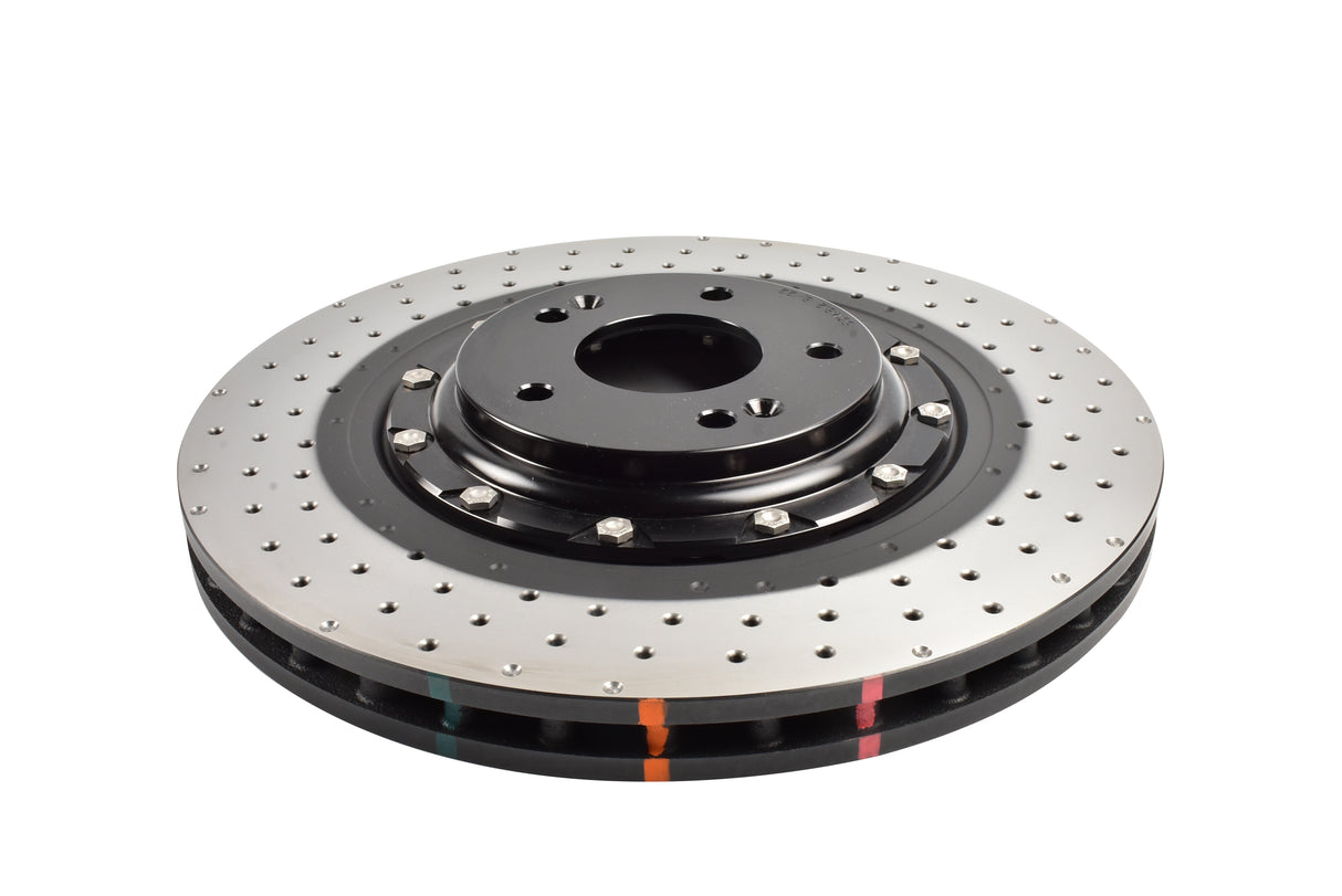 5000 Fully Assembled 2 Piece Black Hat Cross-Drill And Dimple Kp Hyundai I30 N-Performance PDe 20-> Front DBA53148BLKXD - DBA