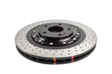 5000 Fully Assembled 2 Piece Black Hat Cross-Drill And Dimple Kp Hyundai I30 N-Performance PDe 20-> Front DBA53148BLKXD - DBA