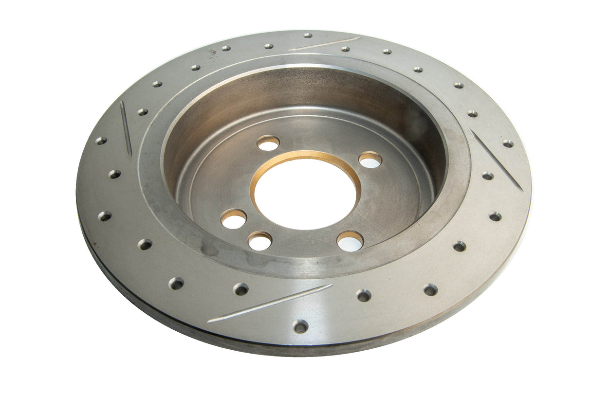 Street Gold Cross-Drilled/Slotted Sld Mini Cooper R50 R56 00-> Rear DBA543X - DBA