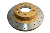Street Gold Cross-Drilled/Slotted Mazda RX7 86-92 Front DBA636X - DBA