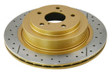 Street Gold Cross-Drill/Slotted Kp Subaru Impreza Wrx 01-07 Rear DBA653X - DBA