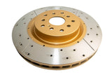 Street Gold Cross-Drill/Slotted Kp Subaru Wrx Sti 02-11 Front DBA654X-10 - DBA