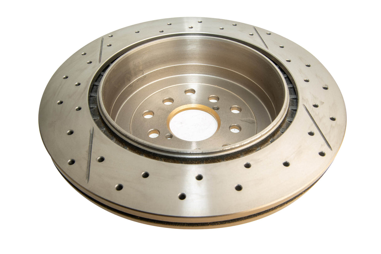 Street Gold Cross-Drill/Slotted Kp Subaru Wrx Sti 02-11 Rear DBA655X-10 - DBA