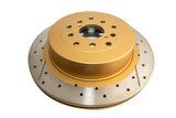 Street Gold Cross-Drill/Slotted Kp Subaru Wrx Sti 02-11 Rear DBA655X-10 - DBA