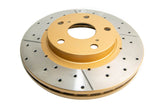 Street Gold Cross-Drill/Slotted Kp Camry/Lexus/Apollo 92-06 Front DBA735X - DBA