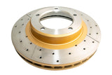 Street Gold Cross-Drill/Slotted Kp Toyota 70 Landcruiser 98-06 Front Reverse Mount DBA790X - DBA
