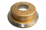 Street Gold Cross-Drilled/Slotted Toyota 100 Landcruiser 98-06 Rear DBA791X - DBA