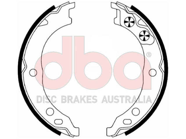 Street Series Brake Shoes Fiat Parking Brake 173MM DBAS2032 - DBA