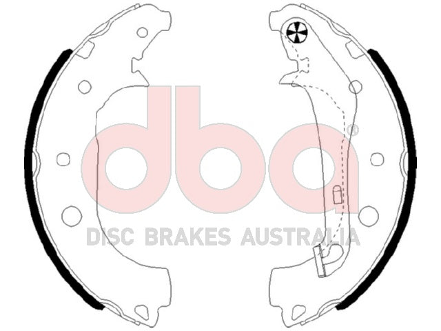 Street Series Brake Shoes Ford 228.6MM DBAS2036 - DBA