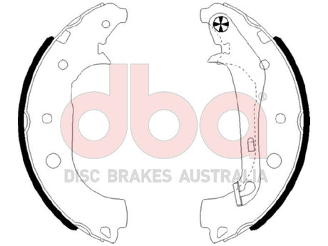 Street Series Brake Shoes Ford 228.6MM DBAS2036 - DBA | Universal Auto Spares