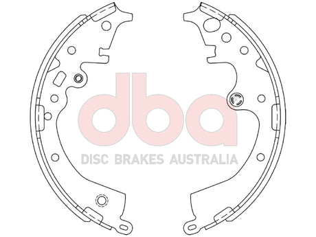 Street Series Brake Shoes Toyota GDH3 Manual Hiace Van 254MM 2022 -> Rear DBAS2053 - DBA | Universal Auto Spares