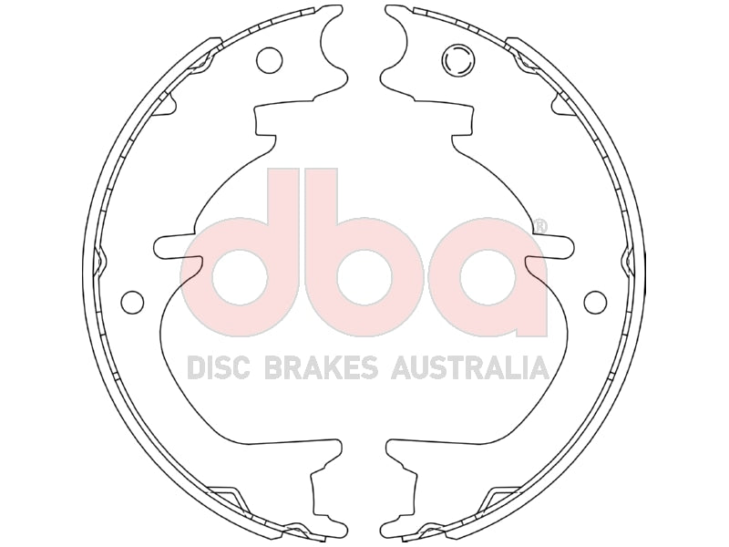 Street Series Brake Shoes Toyota GDH3 Auto Park Brake Hiace Van 2022 -> Rear DBAS2054 - DBA