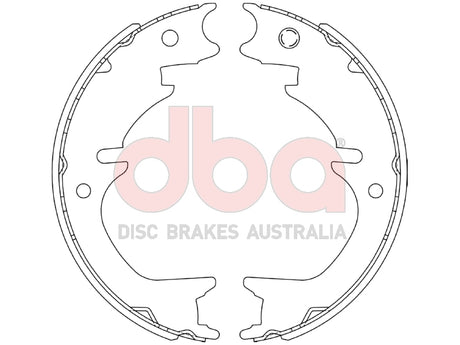 Street Series Brake Shoes Toyota GDH3 Auto Park Brake Hiace Van 2022 -> Rear DBAS2054 - DBA | Universal Auto Spares