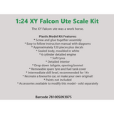Ford Falcon XY Standard Ute Plastic Model Car Kit 1:24 Scale Collectible - Diecast Models