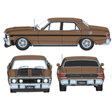 Ford XW Falcon GTHO Gold Diecast Model Car 1:24 Scale (Approx. 18–20cm) Collectible | Universal Auto Spares