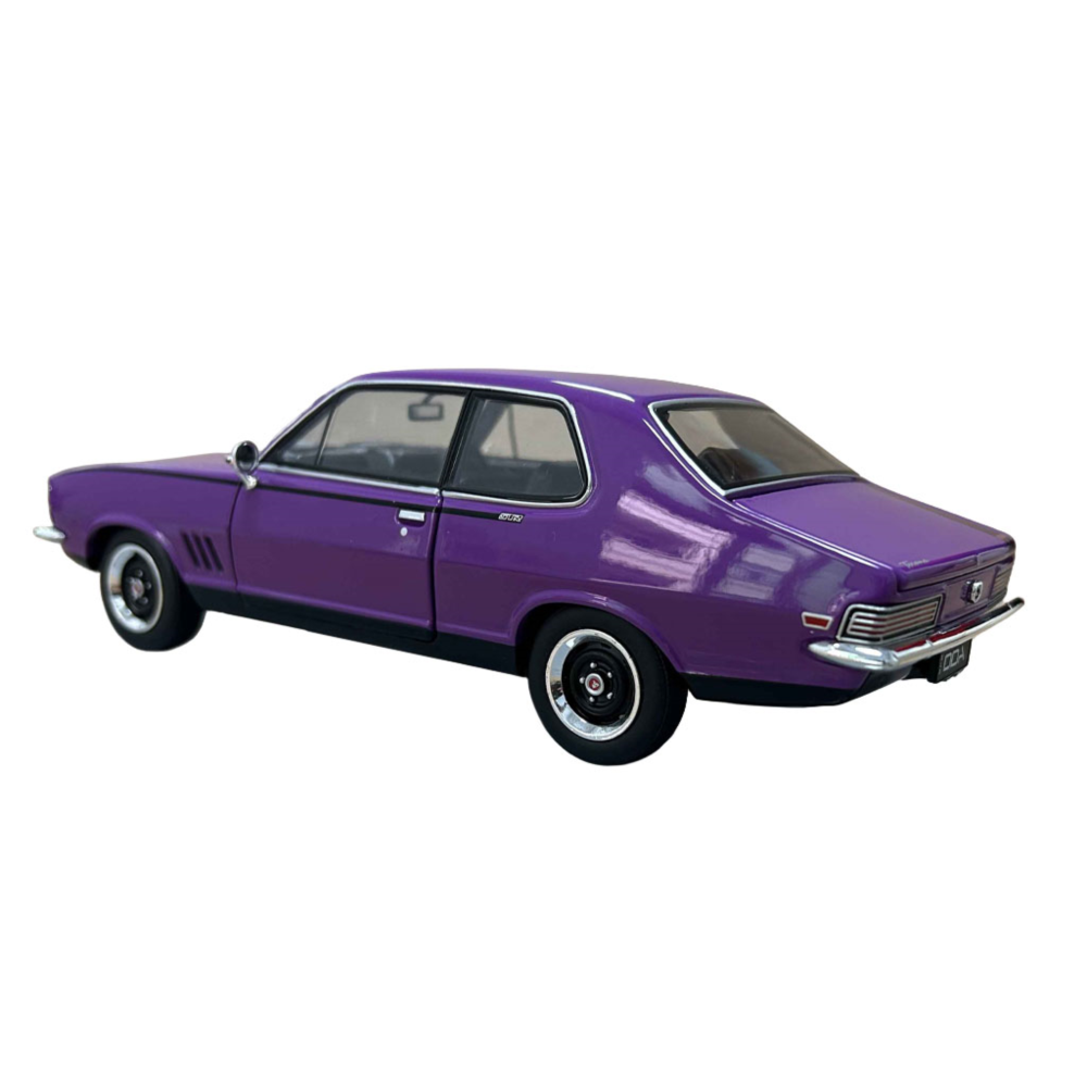 Holden LC GTR Torana Purple Diecast Model Car 1:24 Scale (Approx. 18–20cm) Collectible | Universal Auto Spares