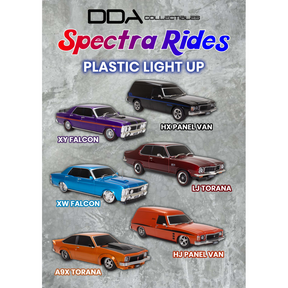 Spectra Rides Australian Plastic Light Up Model Car Assorted Single 1:24 Scale Collectible - Diecast Models