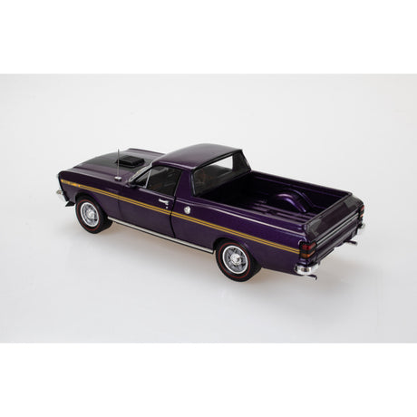 Ford XY GT Ute Purple with Gold Stripe Diecast Model Car 1:24 Scale (Approx. 18–20cm) Collectible