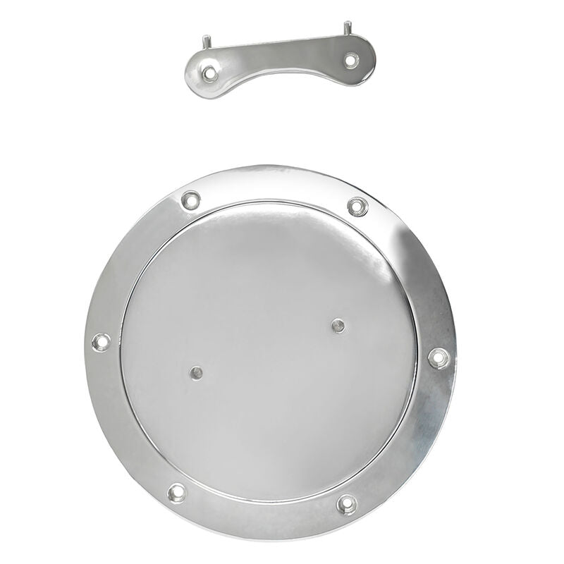 Inspection Port Deck Plate 205 mm With Key 316 Stainless Steel DECKP-001 - Machter