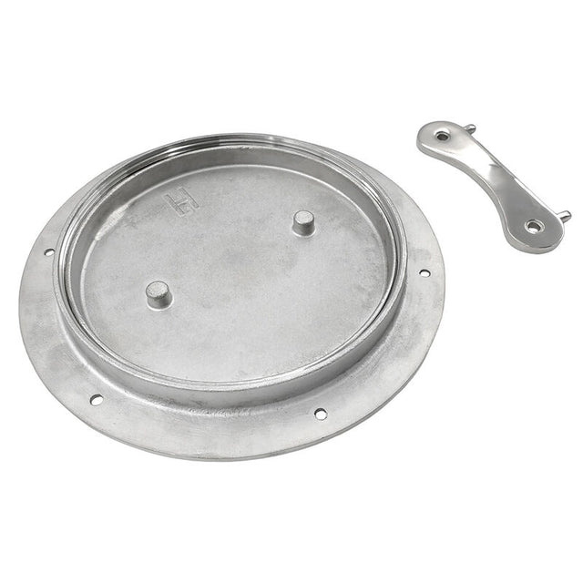 Inspection Port Deck Plate 205 mm With Key 316 Stainless Steel DECKP-001 - Machter