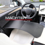750mm x 375mm Carbon Fibre Foldable Tray Fit For Tesla Model 3/Y Laptop Lunch Desk DESK-TS001 - Machter