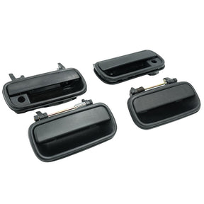 4 Pcs Textured Black Front Rear Outer Door Handle Fit For Toyota Hilux 1988-2005 DH-TA014-4PCS - Machter