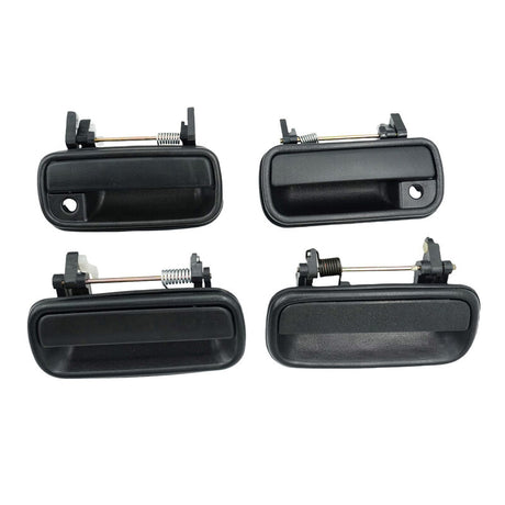 4 Pieces Textured Black Front Rear Outer Door Handle Fit For Toyota Hilux 1988-2005 - Machter