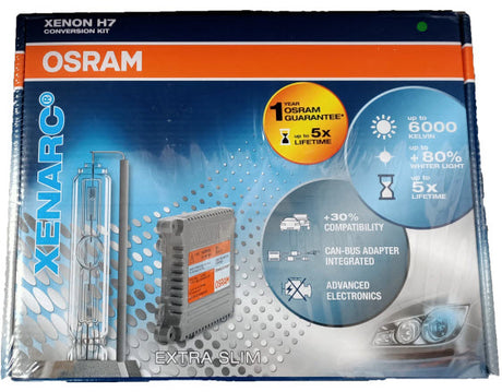 H7 HID KIT 12V 35W 6000K Complete Kit Globes & Ballast - OSRAM | Universal Auto Spares