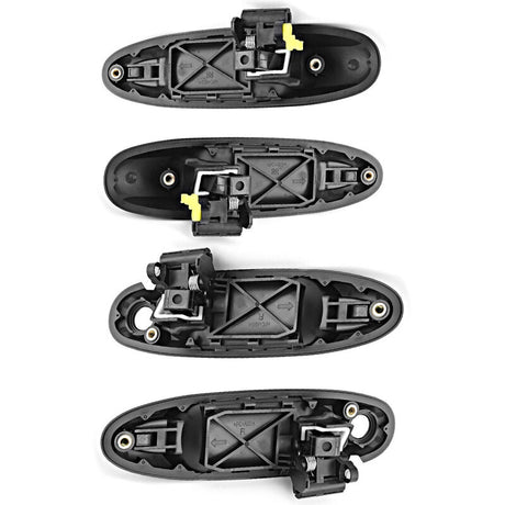 Set Front + Rear Outer Door Handle Fit For Toyota Landcruiser 100 Series 1998-2007 Black - Machter