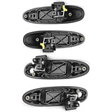 Set Front + Rear Outer Door Handle Fit For Toyota Landcruiser 100 Series 1998-2007 Black DHKIT-TA002 - Machter