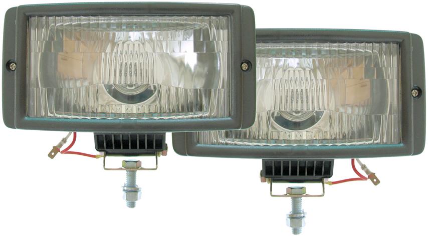 12V 100 watt Driving Lamp Set Rectangular Double Blister - AUTOKING | Universal Auto Spares