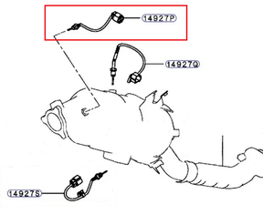 Exhaust DPF Temperature Sensor Fit For Mitsubishi Triton MQ MR 2.4L D Pajero NX 3.2L 4M41T 14927P 2015-ON - Machter