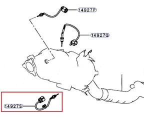 Exhaust DPF Temperature Sensor Fit For Mitsubishi Triton MQ MR 2.4L D Pajero NX 3.2L 4M41T 14927S 2015-ON - Machter