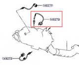 Exhaust Gas DPF Temperature Sensor Fit For Mitsubishi Triton MQ MR 2.4 Diesel 14927Q Pajero NX 3.2L 4M41T 2015-ON - Machter