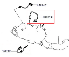 Exhaust Gas DPF Temperature Sensor Fit For Mitsubishi Triton MQ MR 2.4 Diesel 14927Q Pajero NX 3.2L 4M41T 2015-ON - Machter