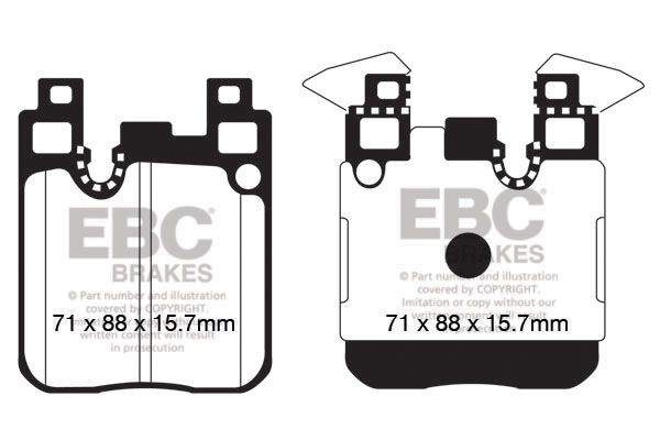Brake Pad Set Disc Rear DPX2133 - EBC