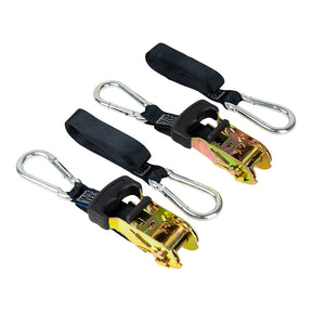 2 Piece Motorcycle Tie Down Ratchet Type 25mm x 2m 450kg - Monkey Grip