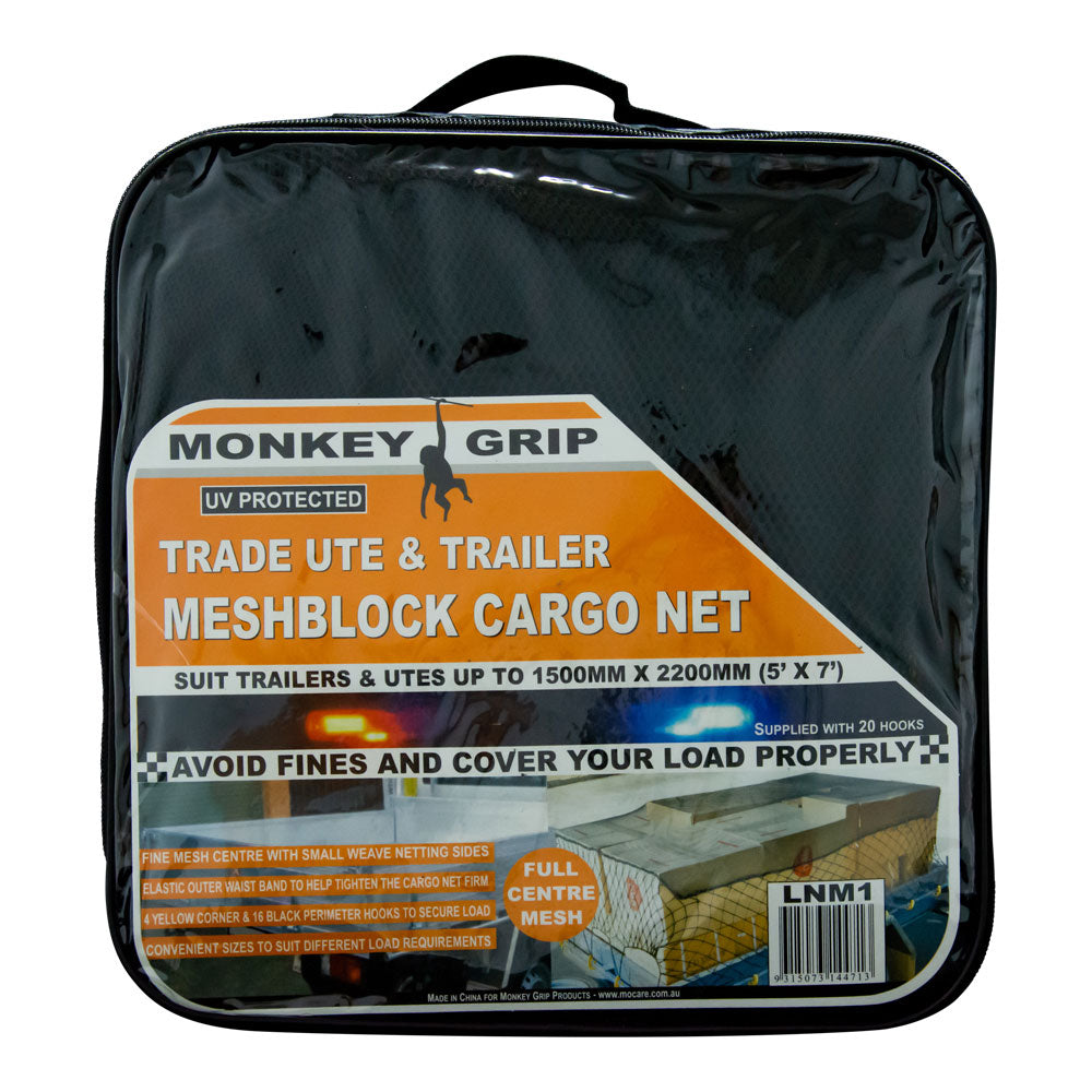 Trailer Mesh Block Cargo Net Size 1500 x 2200mm - Monkey Grip | Universal Auto Spares