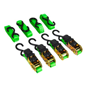 4 Piece Tie Down Ratchet Range Type 25mm x 4m 300kg - Monkey Grip