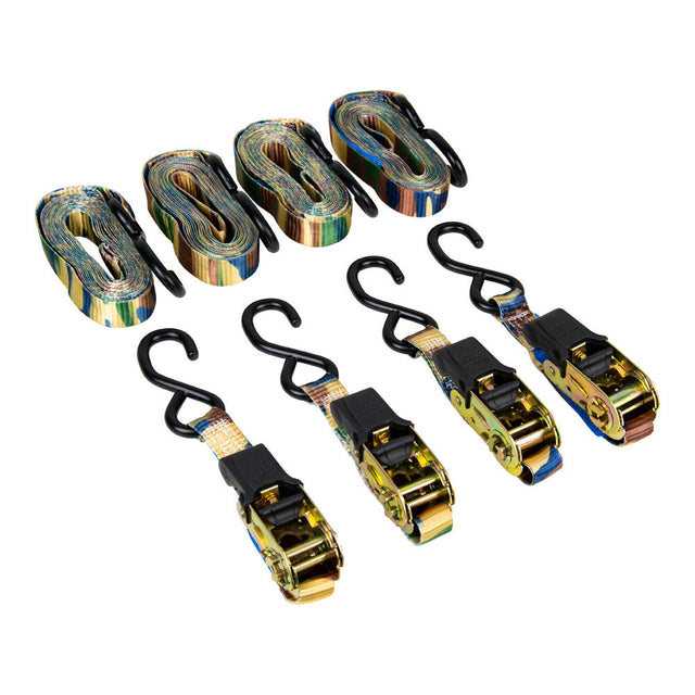 Monkey Grip Ratchet Tie Down 450KG Capacity 4M x 25mm 4 Pack - Monkey Grip | Universal Auto Spares