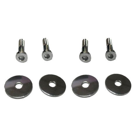 4 x Chrome Door Lock Striker Bolts Washers Fit For Holden HQ HJ HX HZ WB Torana LH LX UC - Machter