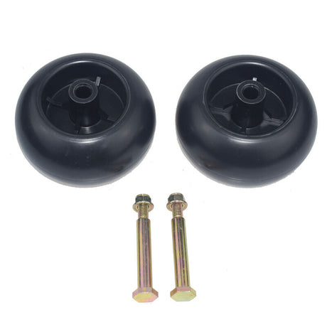2 x 5" Deck Wheels & Bolts Fit For HUSQVARNA Ride On Mowers 532 13 39-57 , 532193406 - Machter