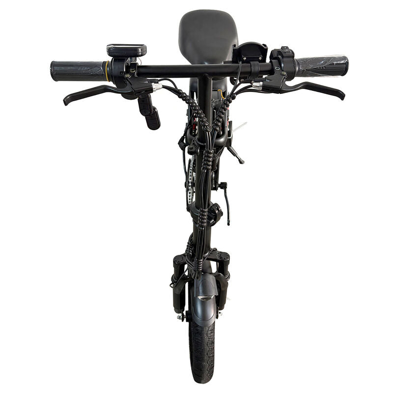 Black Adult 1000W Electric Bike Foldable E Bicycle Mountain E Bikes 14" 3 Speed 50km/h EBIKE-002 - Machter